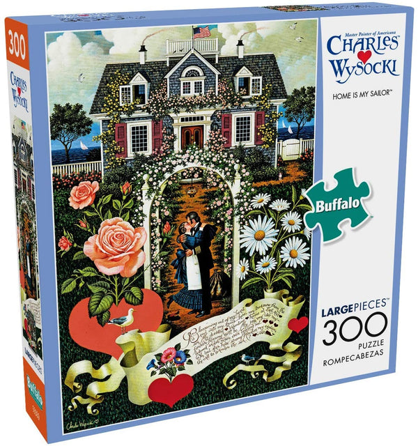 Buffalo Games - Charles Wysocki - Home is My Sailor - 300 Large Piece Jigsaw Puzzle