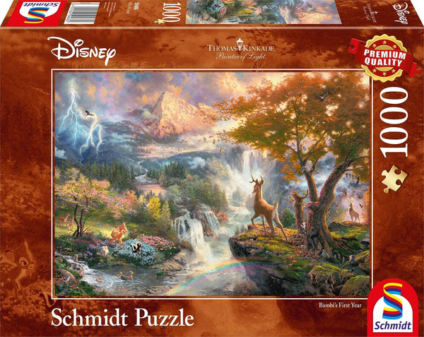 Schmidt - Disney - Bambi by Thomas Kinkade Jigsaw Puzzle (1000 Pieces)
