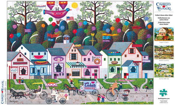 Buffalo Games - Charles Wysocki - Confection Street - 300 Large Piece Jigsaw Puzzle