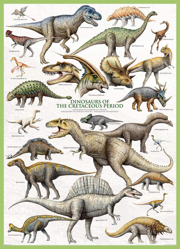 EuroGraphics - Dinosaurs of the Cretaceous Period Jigsaw Puzzle (1000 Pieces)