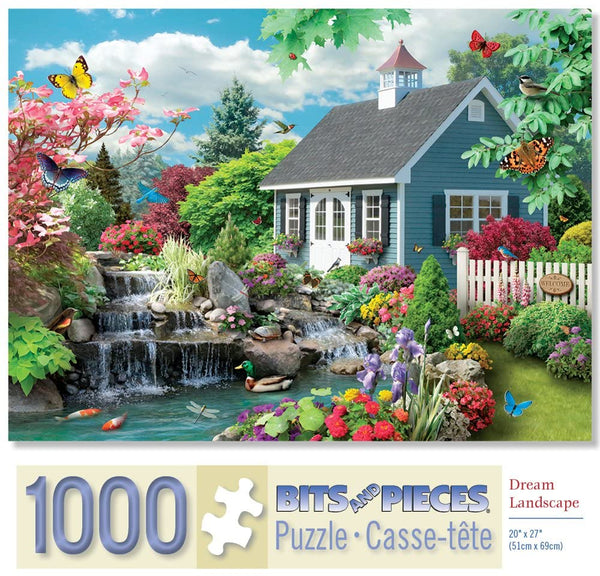 Bits and Pieces - 1000 Piece Jigsaw Puzzle - Dream Landscape - Spring Scene Jigsaw by Artist Alan Giana
