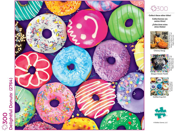 Buffalo Games - Delightful Donuts - 300 Large Piece Jigsaw Puzzle