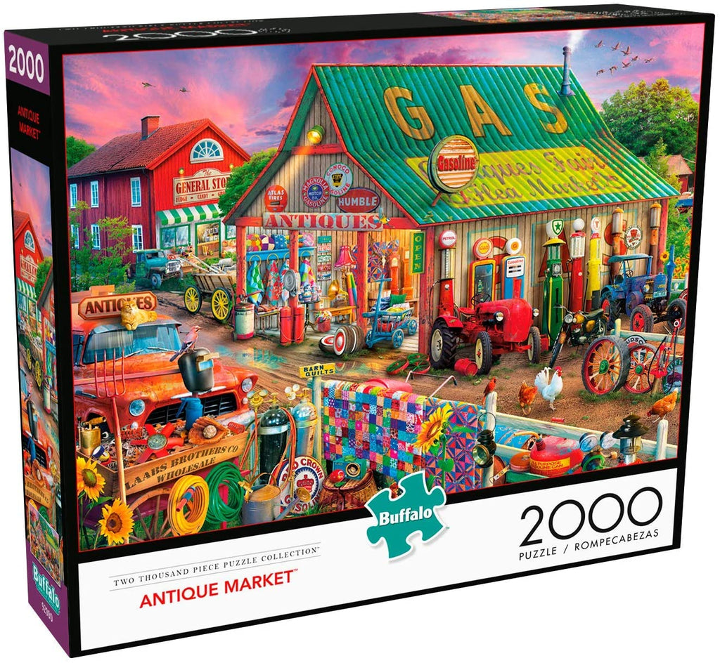 Buffalo Games - Antique Market - 2000 Piece Jigsaw Puzzle | I Love Puzzles