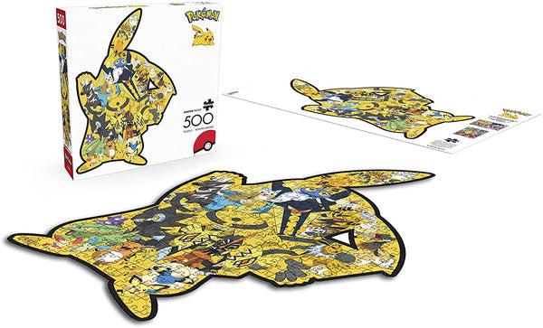 Buffalo Games - Pokemon - Pikachu Shaped Puzzle - 500 Piece Jigsaw Puzzle