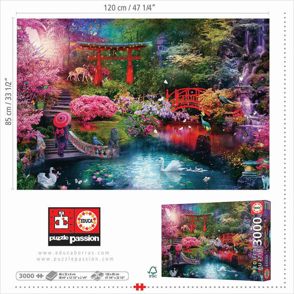 Educa - Japanese Garden Jigsaw Puzzle (3000 Pieces)