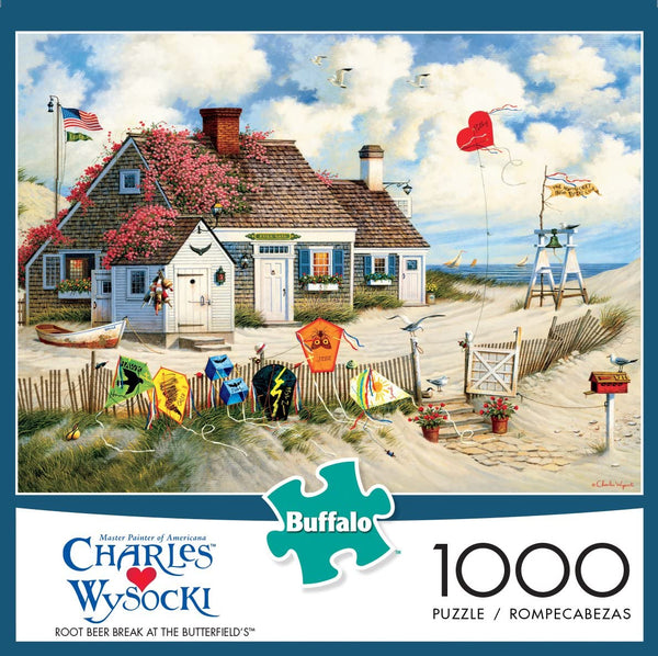 Buffalo Games - Charles Wysocki - Root Beer Break at The Butterfield's - 1000 Piece Jigsaw Puzzle