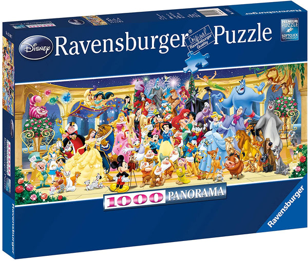Ravensburger - Disney Group Photo Characters Panoramic Jigsaw Puzzles (1000 pieces)