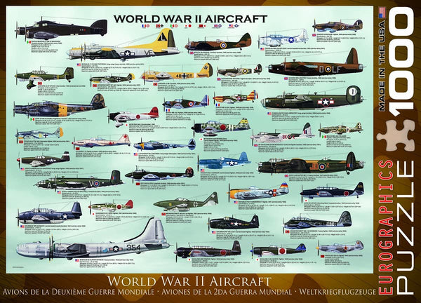 EuroGraphics - WWII Aircraft Jigsaw Puzzle (1000 Pieces)