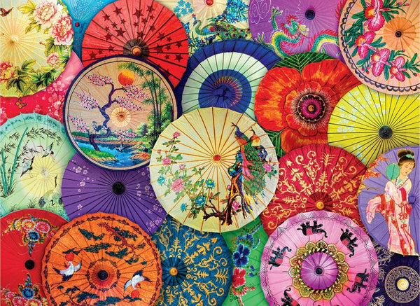 EuroGraphics - Asian Oil Paper Umbrellas Jigsaw Puzzle (1000 Pieces)