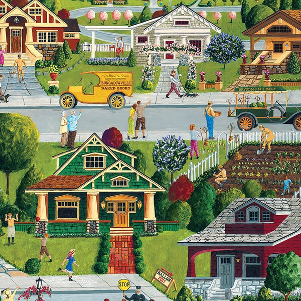 Masterpieces - Hometown Gallery Bungalowville Jigsaw Puzzle (1000 Pieces)