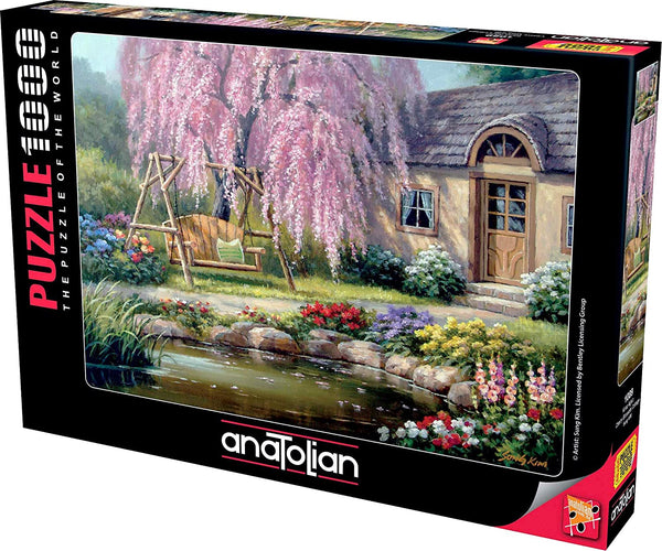 Anatolian - Cherry Blossom Cottage by Chuck Pinson Jigsaw Puzzle (1000 Pieces)