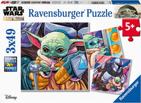 Ravensburger - Star Wars: Grogu Moments Jigsaw Puzzle, 3 x 49 Pieces
