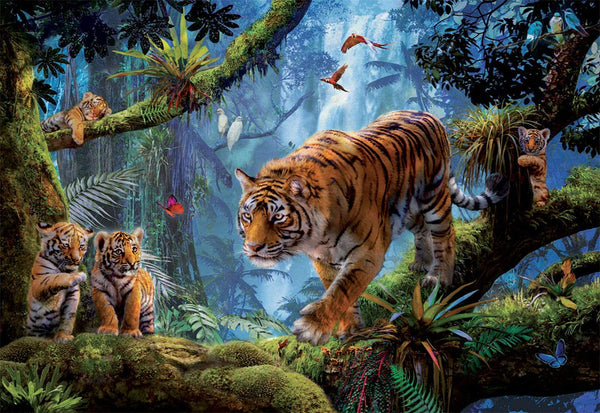 Educa - Tigers In The Tree Jigsaw Puzzle (1000 Pieces)
