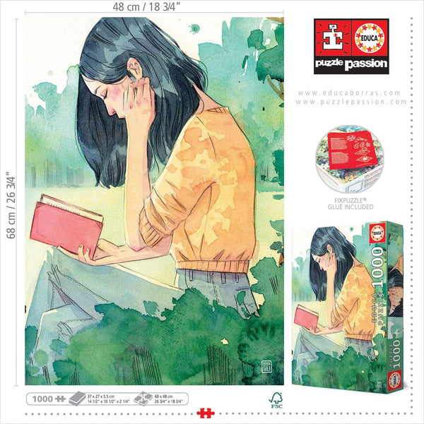 Educa - The Reader by Esther Gili Jigsaw Puzzle (1000 Pieces)