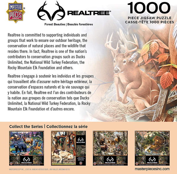 MasterPieces Realtree Jigsaw Puzzle, Forest Beauties, Featuring Whitetail Deer, 1000 Pieces