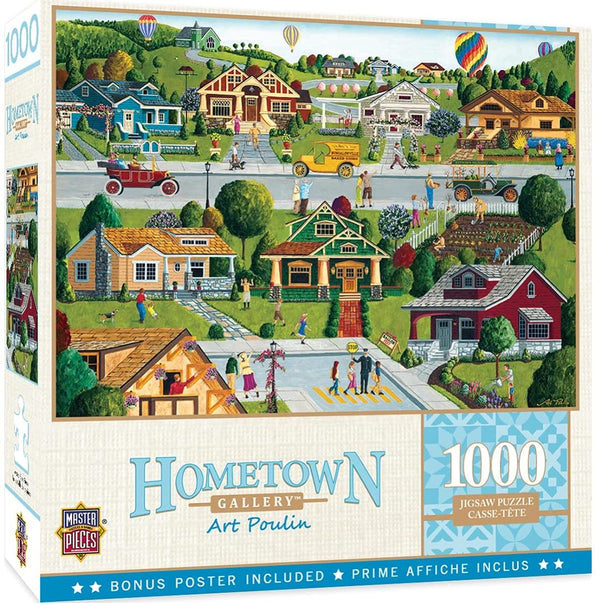 Masterpieces - Hometown Gallery Bungalowville Jigsaw Puzzle (1000 Pieces)