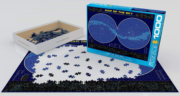 EuroGraphics Map of The Sky 1000-Piece Puzzle
