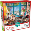 Buffalo Games - Cats Collection - Puzzler's Desk - 750 Piece Jigsaw Puzzle