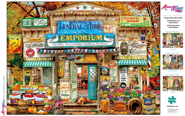 Buffalo Games - Aimee Stewart - Brown's General Store - 1000 Piece Jigsaw Puzzle