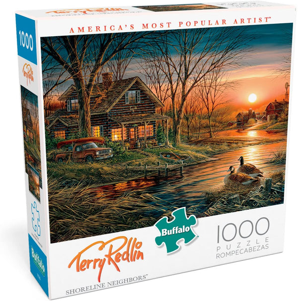 Buffalo Games - Terry Redlin - Shoreline Neighbors - 1000 Piece Jigsaw Puzzle