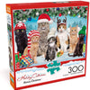 Buffalo Games - Adorable Animals - Meowy Christmas - 300 Large Piece Jigsaw Puzzle