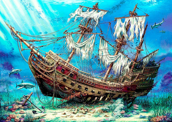 Anatolian - Shipwreck Sea Jigsaw Puzzle (1500 Pieces)