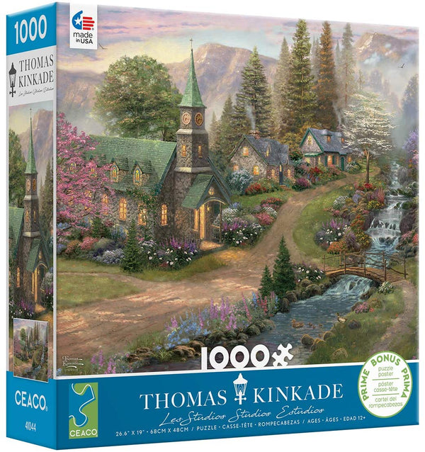 Ceaco - Thomas Kinkade - Sunday Morning Chapel 1000 Piece Jigsaw Puzzle