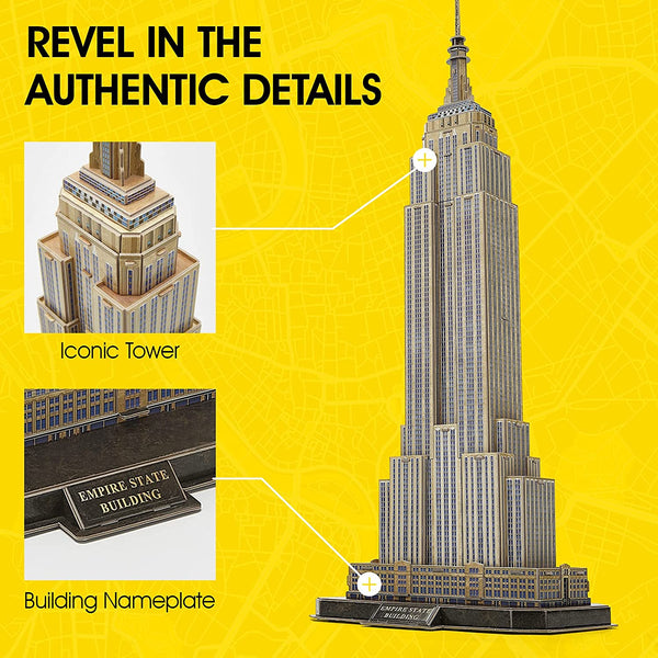 Cubic Fun - National Geographic 3D Puzzle - Empire State Building (New York) Jigsaw Puzzle (66 Pieces)