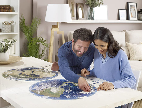 Educa - 2x800 Piece Planet Earth Round Jigsaw Puzzle (1600 Pieces)