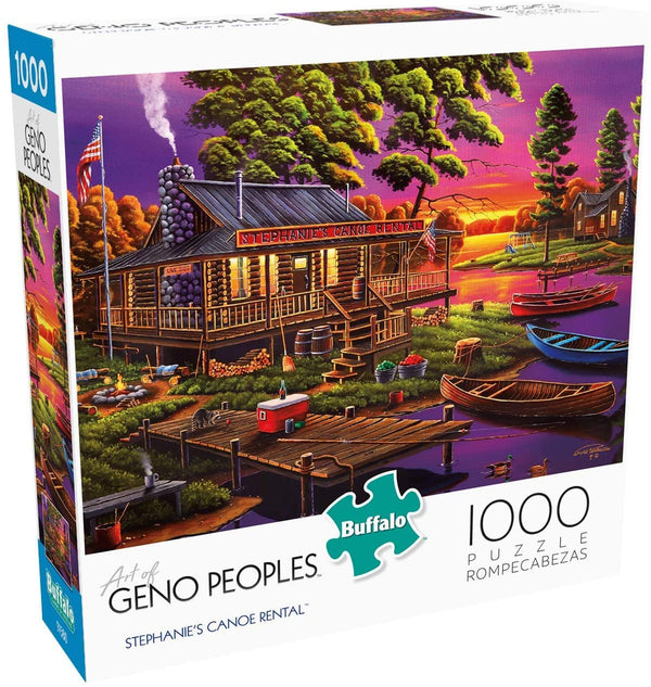 Buffalo Games - Geno Peoples - Stephanie's Canoe Rental - 1000 Piece Jigsaw Puzzle