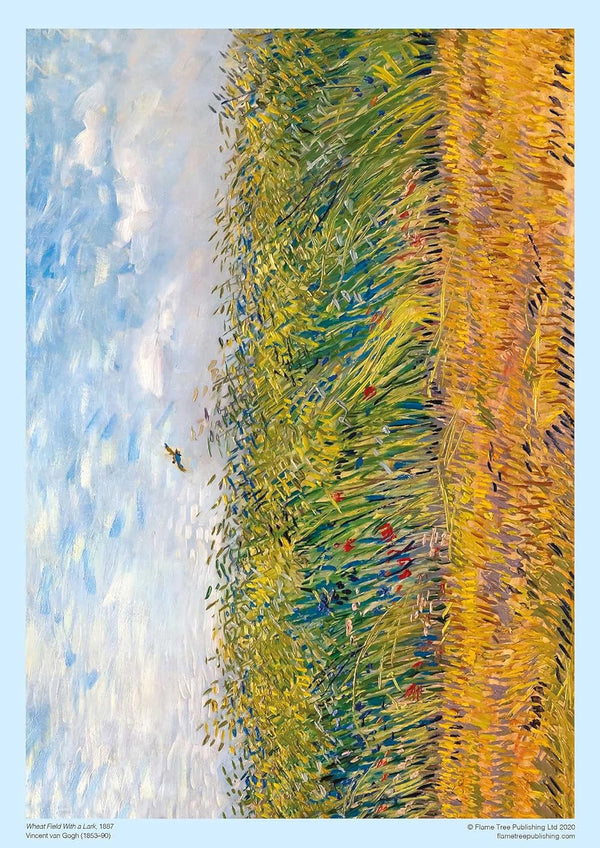 Flame Tree Studio - Wheat Field With a Lark by Vincent Van Gogh Jigsaw Puzzle (1000 Pieces)