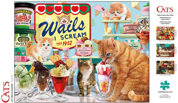 Buffalo Games - Cats Collection - Ice Cream Raiders - 750 Piece Jigsaw Puzzle