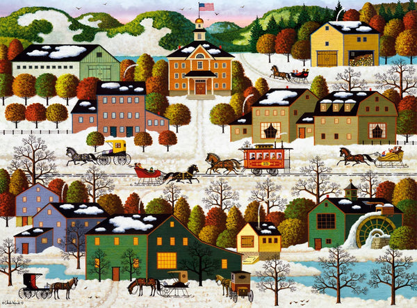 Buffalo Games - Charles Wysocki - Blossom River Junction - 1000 Piece Jigsaw Puzzle