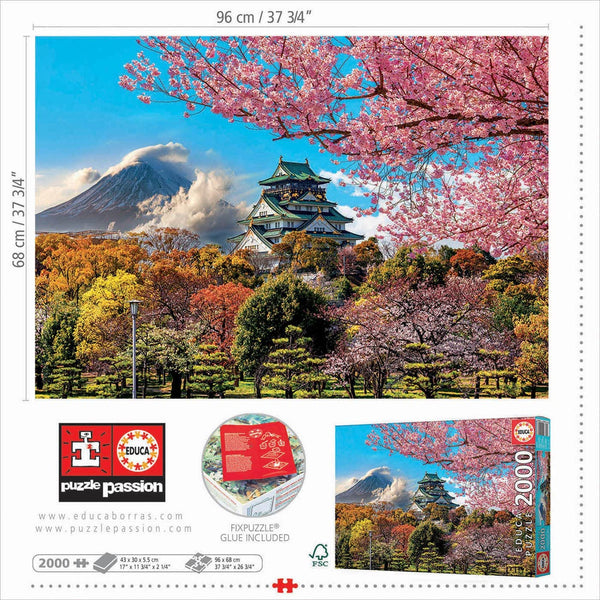 Educa - Osaka Castle Japan Jigsaw Puzzle (2000 Pieces)