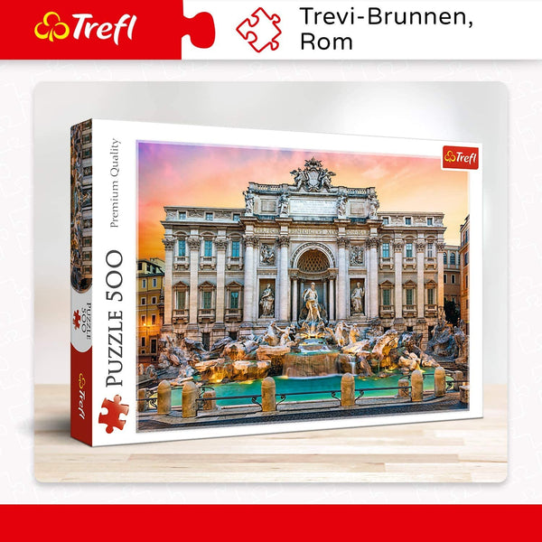 Trefl - Trevi Fountain, Rome Jigsaw Puzzle (500 Pieces)