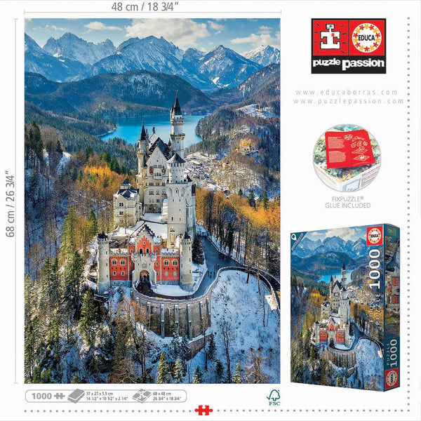 Educa - Neuschwanstein Castle Jigsaw Puzzle (1000 Pieces)