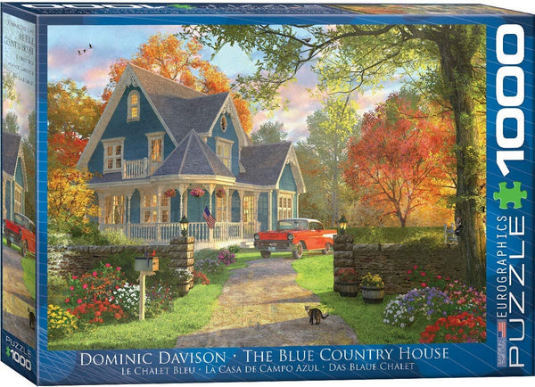EuroGraphics The Blue Country House by Dominic Davison 1000 Piece Puzzle