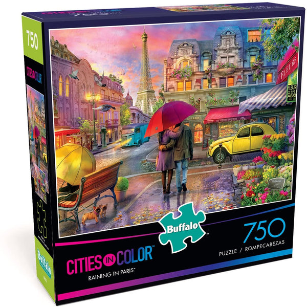 Buffalo Games - Cities in Color - Raining in Paris - 750 Piece Jigsaw Puzzle