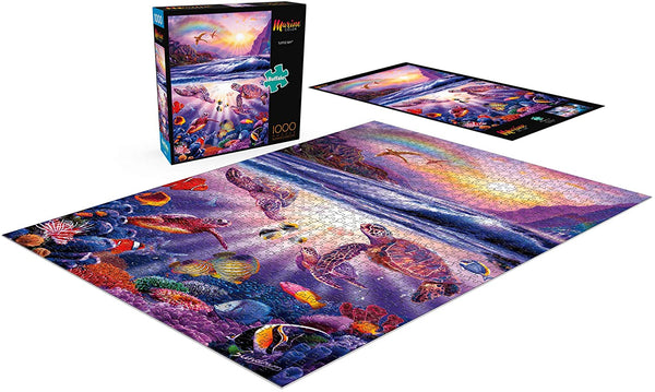 Buffalo Games - Marine Color - Turtle Bay - 1000 Piece Jigsaw Puzzle