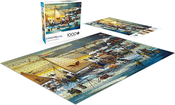 Buffalo Games - Ice Riders on The Chesapeake Bay by Charles Wysocki Jigsaw Puzzle (1000 Pieces)