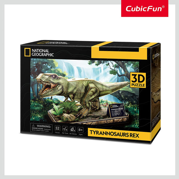 National Geographic - Tyrannosaurus Rex 3D Jigsaw Puzzle (52 Pieces)