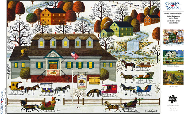 Buffalo Games - Beaver Hat Tavern by Charles Wysocki Jigsaw Puzzle (1000 Pieces)