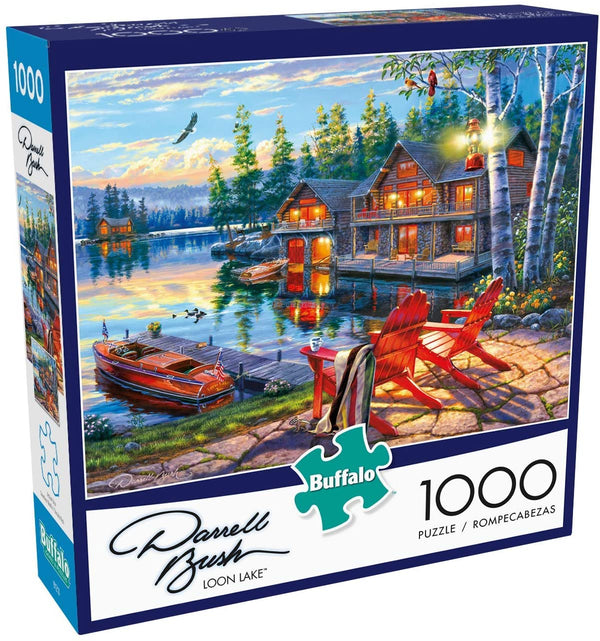 Buffalo Games Darrell Bush - Loon Lake - 1000 Piece Jigsaw Puzzle