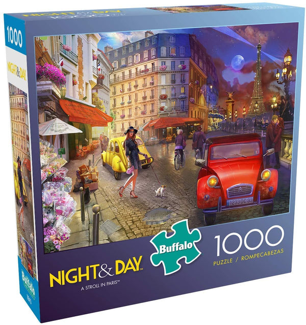 Buffalo Games - Night & Day Collection - A Stroll in Paris - 1000 Piece Jigsaw Puzzle
