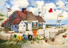 Buffalo Games Charles Wysocki - Root Beer Break at The Butterfields - 300 Large Piece Jigsaw Puzzle