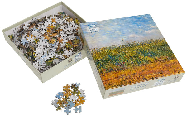 Flame Tree Studio - Wheat Field With a Lark by Vincent Van Gogh Jigsaw Puzzle (1000 Pieces)