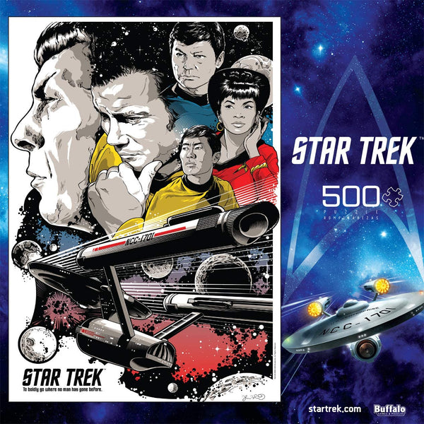 Buffalo Games - Star Trek - To Boldly Go Where No Man Has Gone Before - 500 Piece Jigsaw Puzzle