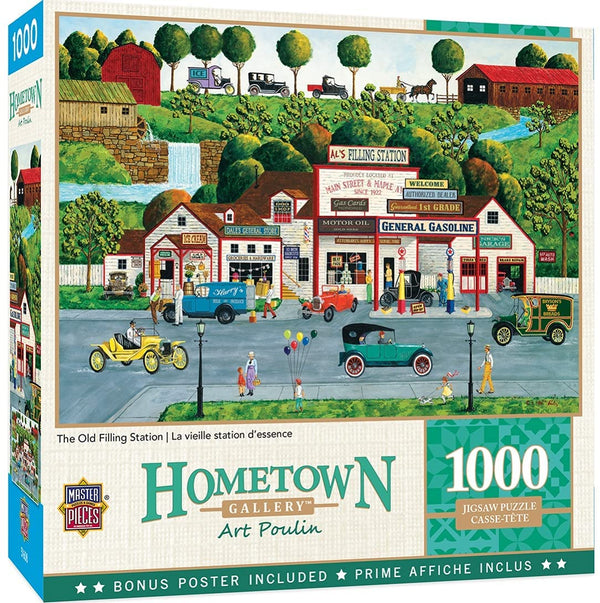 Masterpieces - Hometown Gallery The Old Filling Station Jigsaw Puzzle (1000 Pieces)