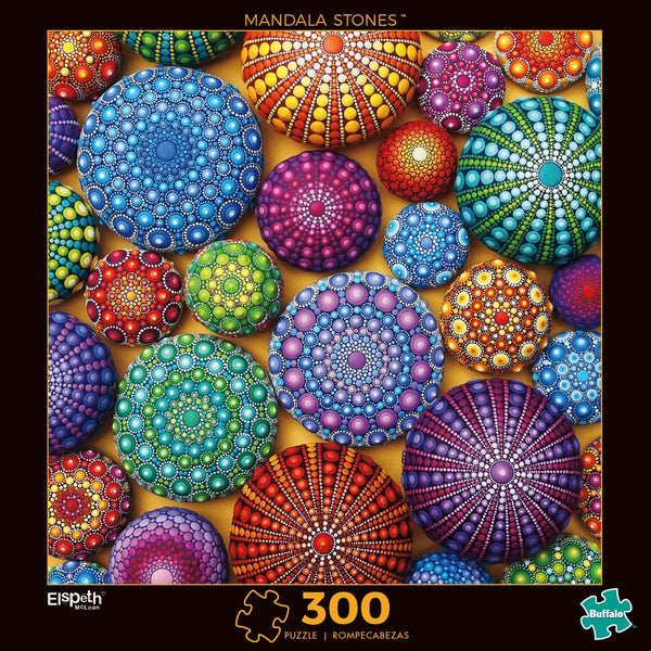 Buffalo Games - Mandala Stones - 300 Large Piece Jigsaw Puzzle