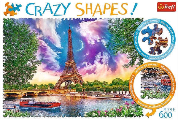 Trefl - Crazy Shapes! Sky Over Paris Jigsaw Puzzle (600 Pieces)